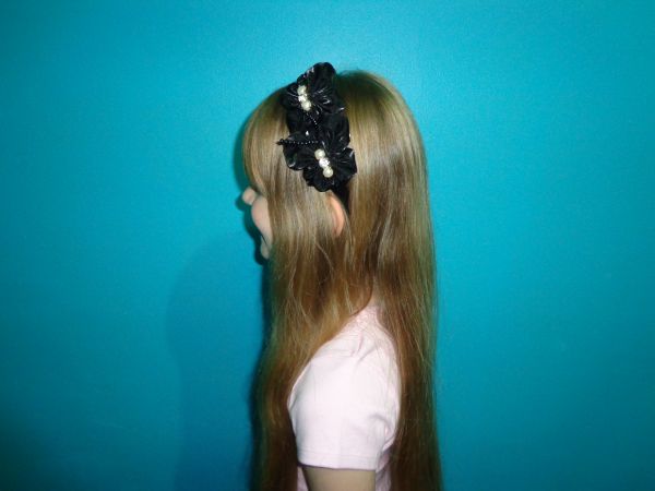 Tiara Lika Nenê Preta Flores