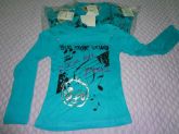 REF: 9118 BLUSA SINGLE  AZUL ACQ TAM 4/6/8/10
