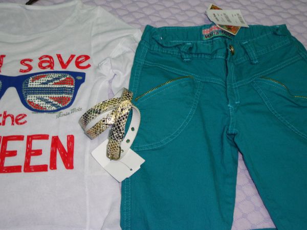 REF: 9133 CALÇA CAVALY ACQUA TAM 8 MARIA MOLE
