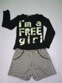 REF: 9141 CONJ SHORT RENOIR COR PRETA TAM 6 MARIA MOLE