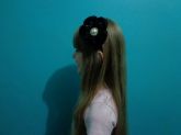 Tiara Lika Nenê Flor preta