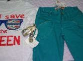 REF: 9133 CALÇA CAVALY ACQUA TAM 8 MARIA MOLE
